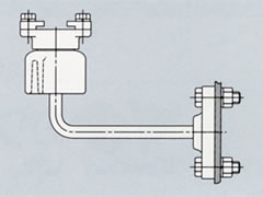 Upward L-shaped insulators (with flange)