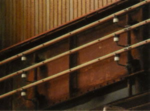 Ceilling and side wall trolley support
