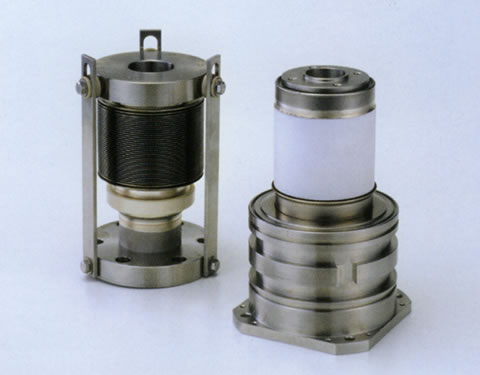 Example of tube with a flange and bellow